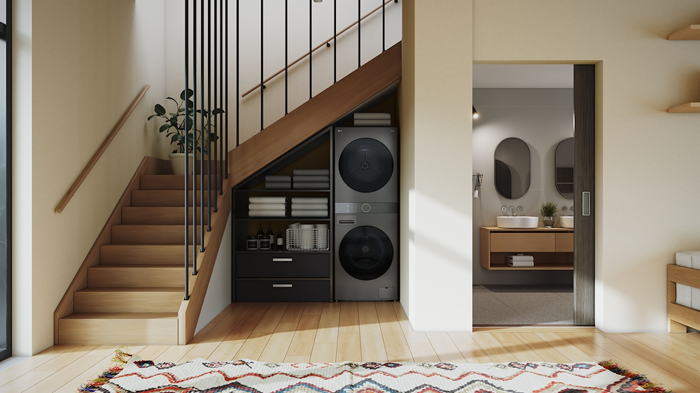 LG WT1210BBF - Waschturm 12/10kg Wi-Fi Schwarz