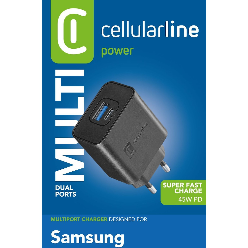 CELLULAR LINE ACHSMUSB2PD45WK - Dual Super Fast Charger 45W