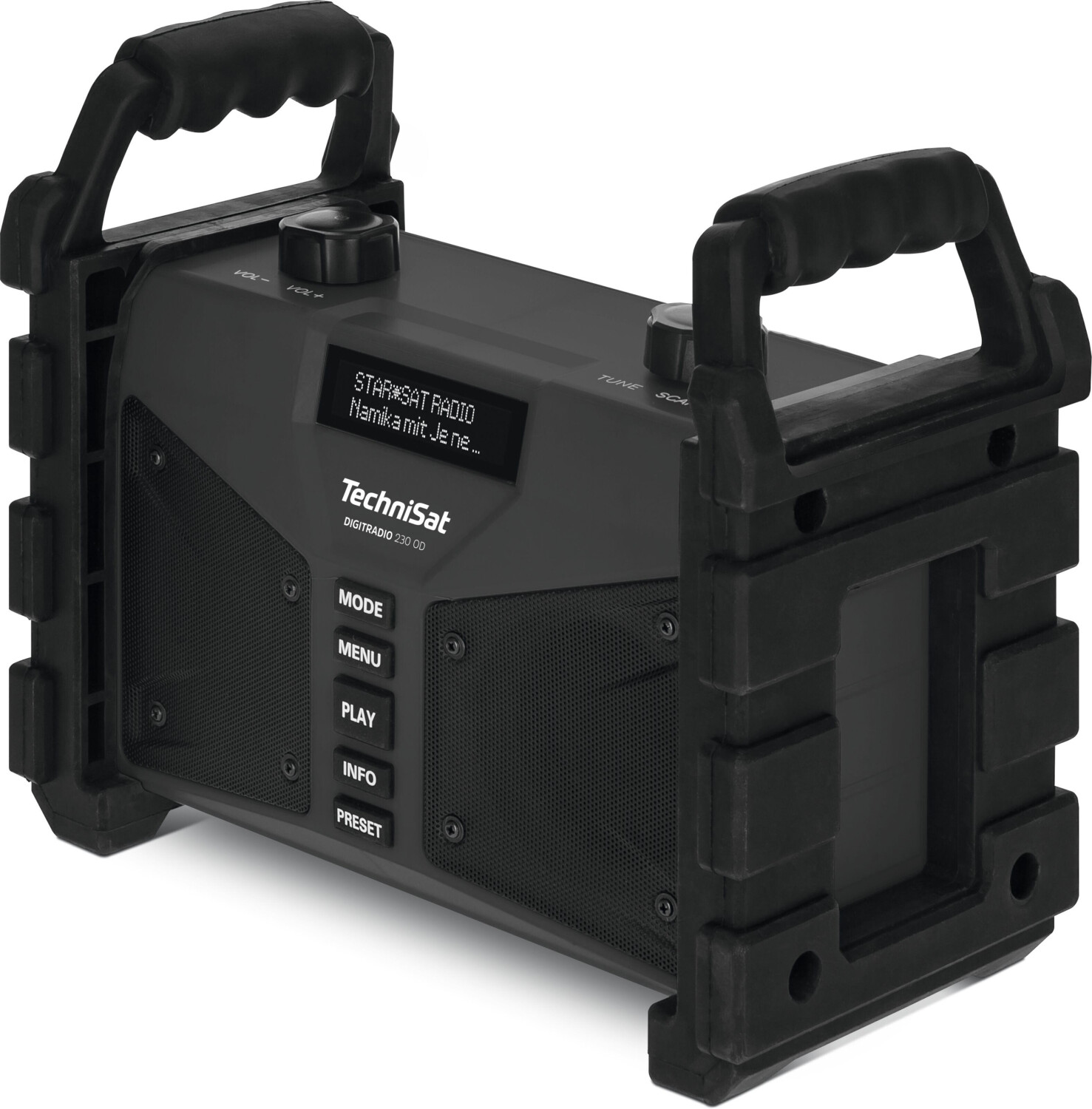 TECHNISAT 0002/3907 - DIGITRADIO 230 OD – Robusto Radio da Cantiere DAB+ con Bluetooth e Funzione di Ricarica USB​