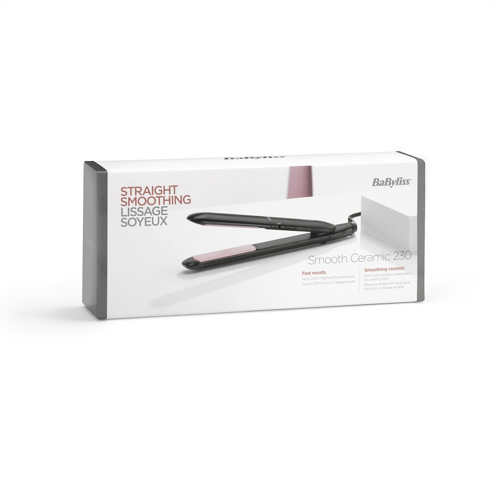 BABYLISS ST241E - BaByliss ST241E Smooth Ceramic 230 Piastra per Capelli