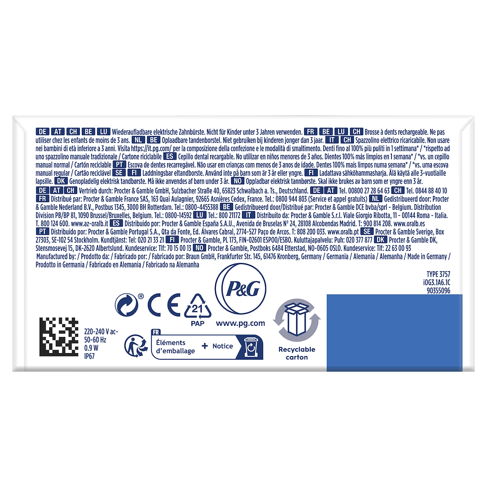 ORAL-B IO3SPINK - Spazzolino elettrico Oral-B iO Series 3 Rosa