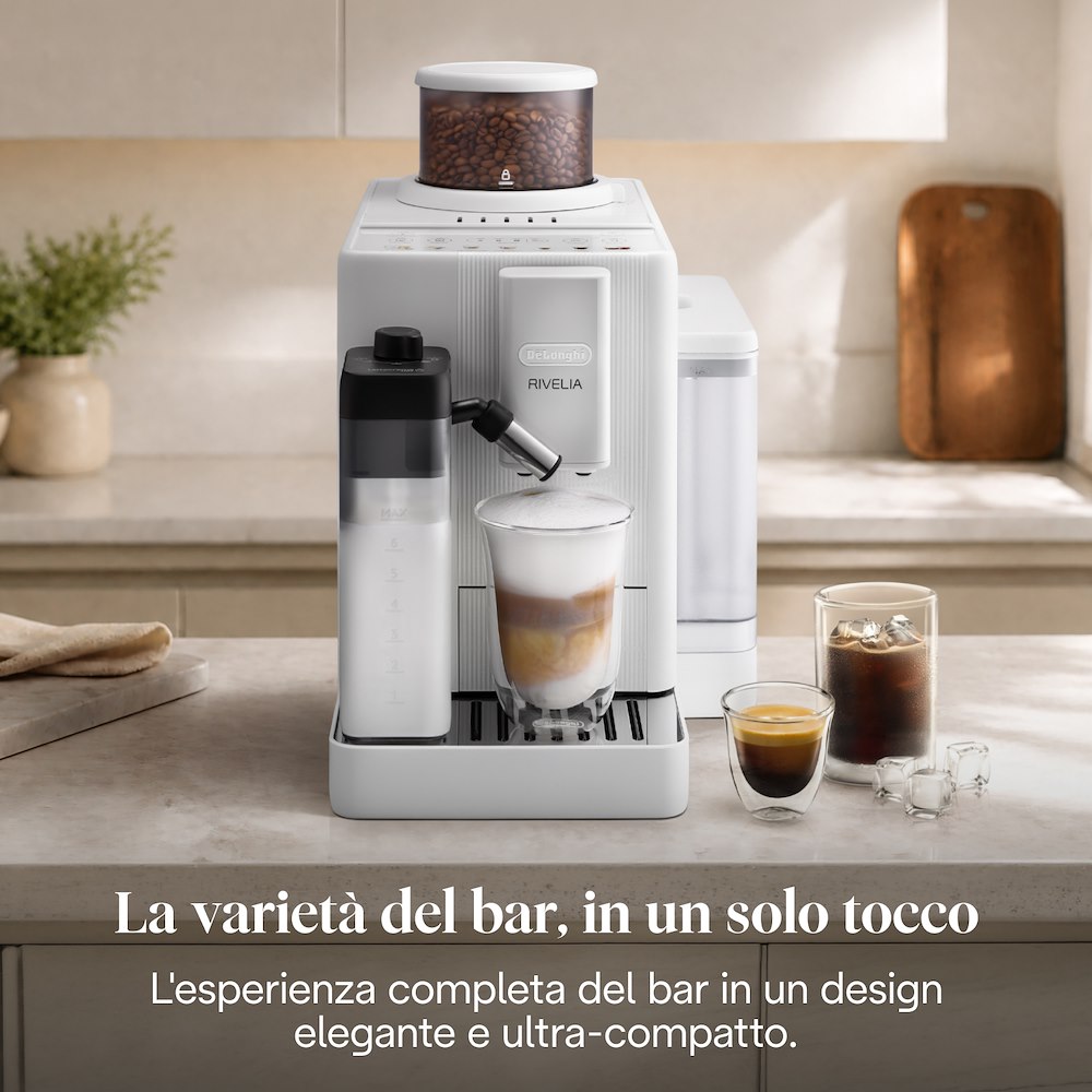 DE LONGHI 0132250225 - Macchina Caffè Automatica Rivelia