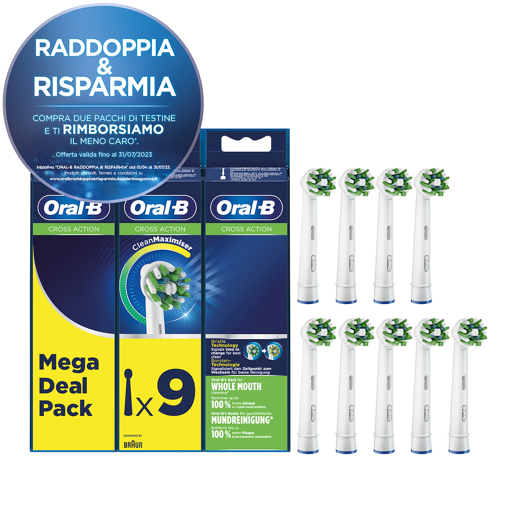 ORAL-B EB50333 - Oral-B CrossAction Ersatzbürsten 9 Stück