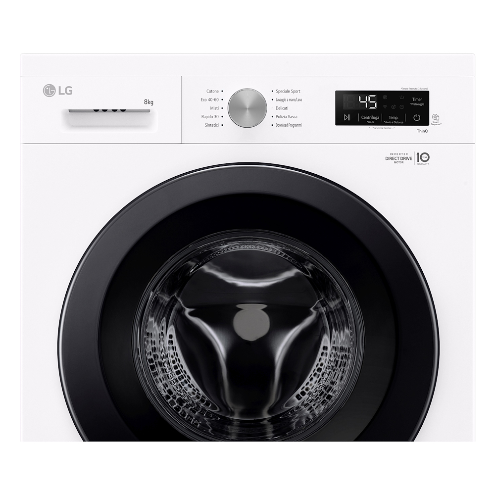 LG F4NX1008NWK - Lavatrice  Smart 8kg Classe A Wi-Fi