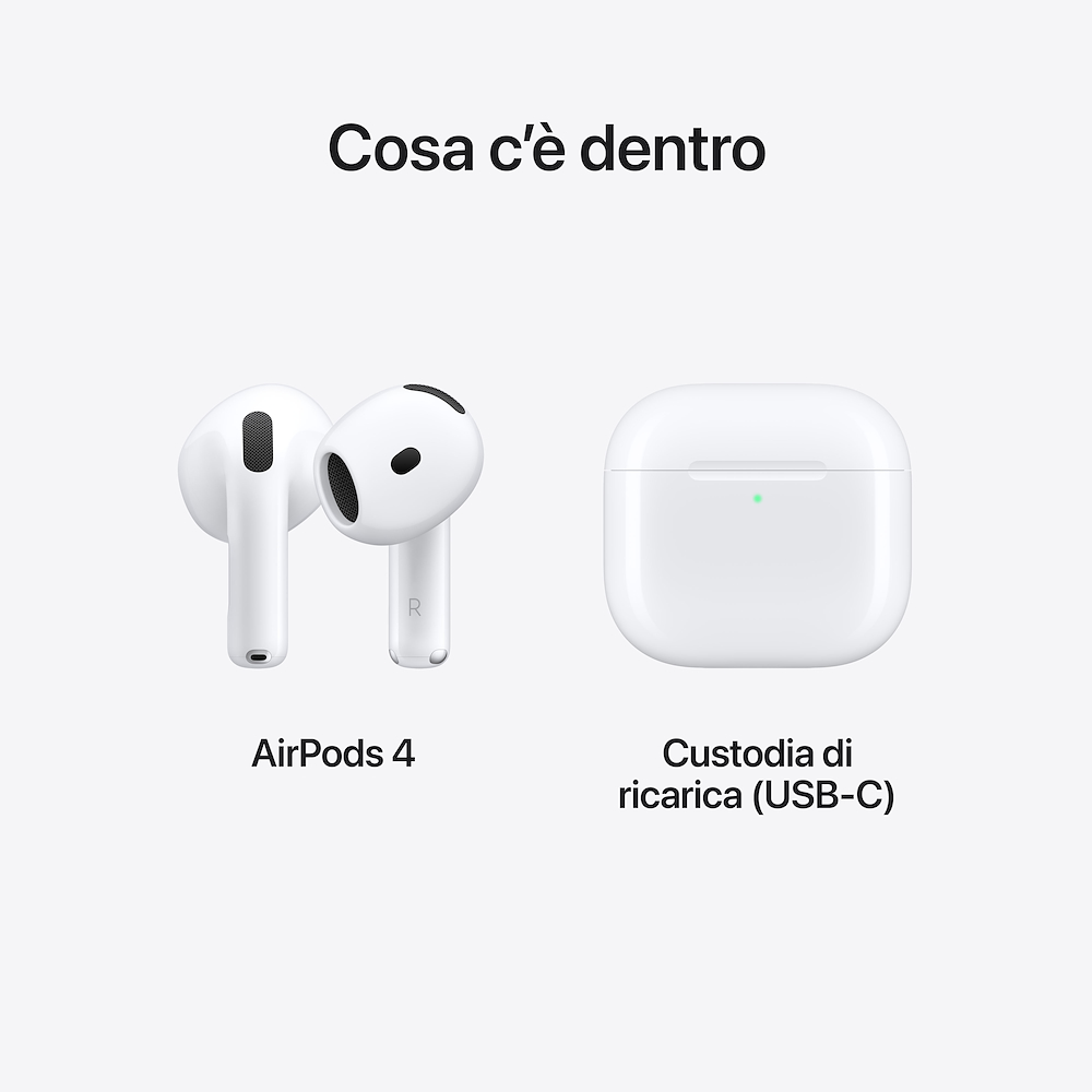 APPLE MXP63ZMA - Apple AirPods (4. Generation) mit USB-C Ladecase