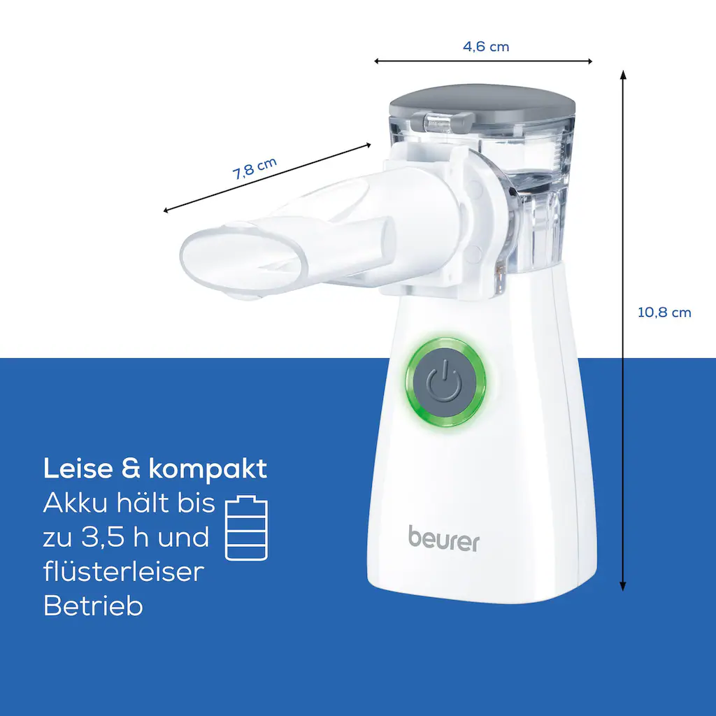 BEURER IH57 - Nebulizzatore compatto per aerosol bianco