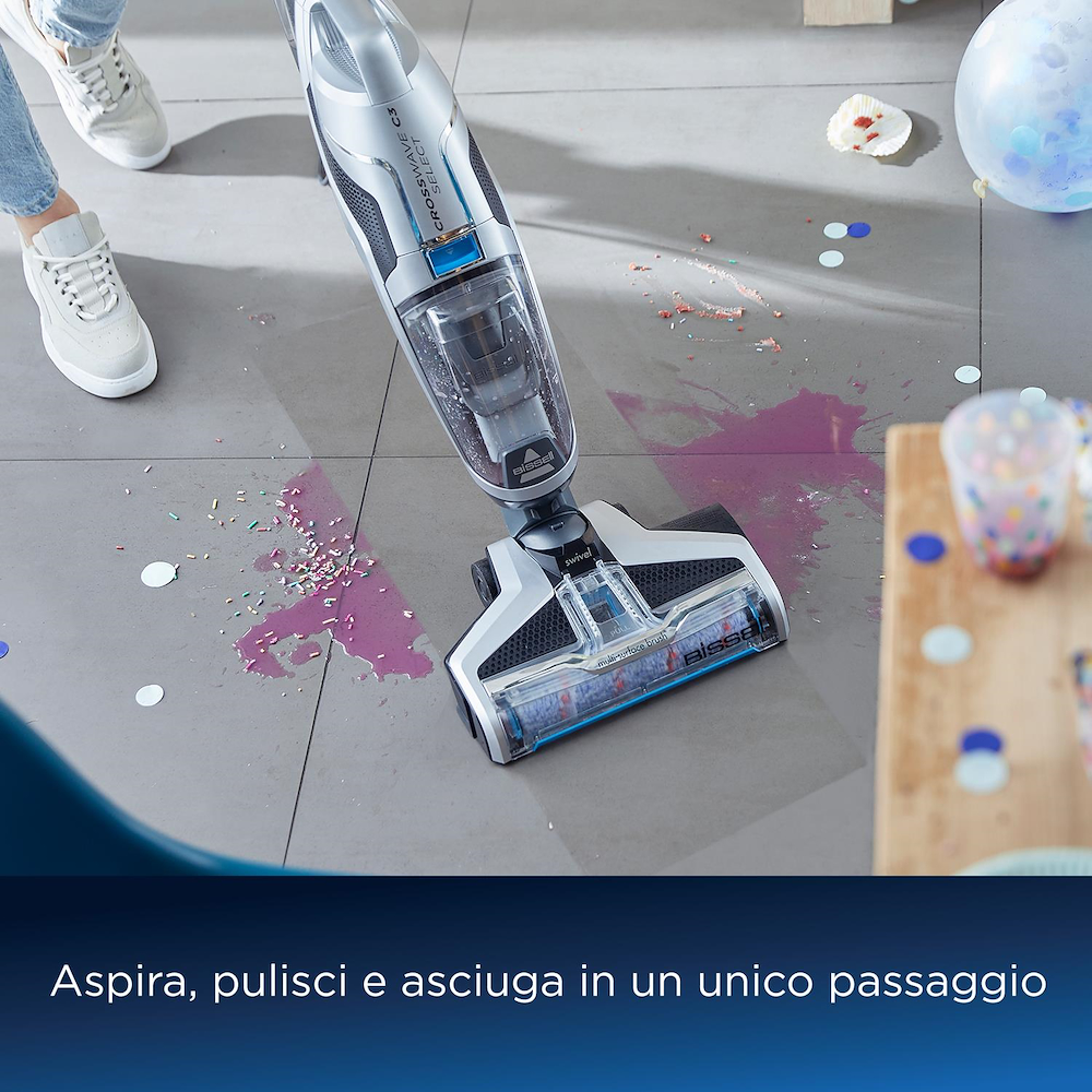BISSELL 3551N - CrossWave C3 Select Aspirapolvere e Lavapavimenti 3-in-1