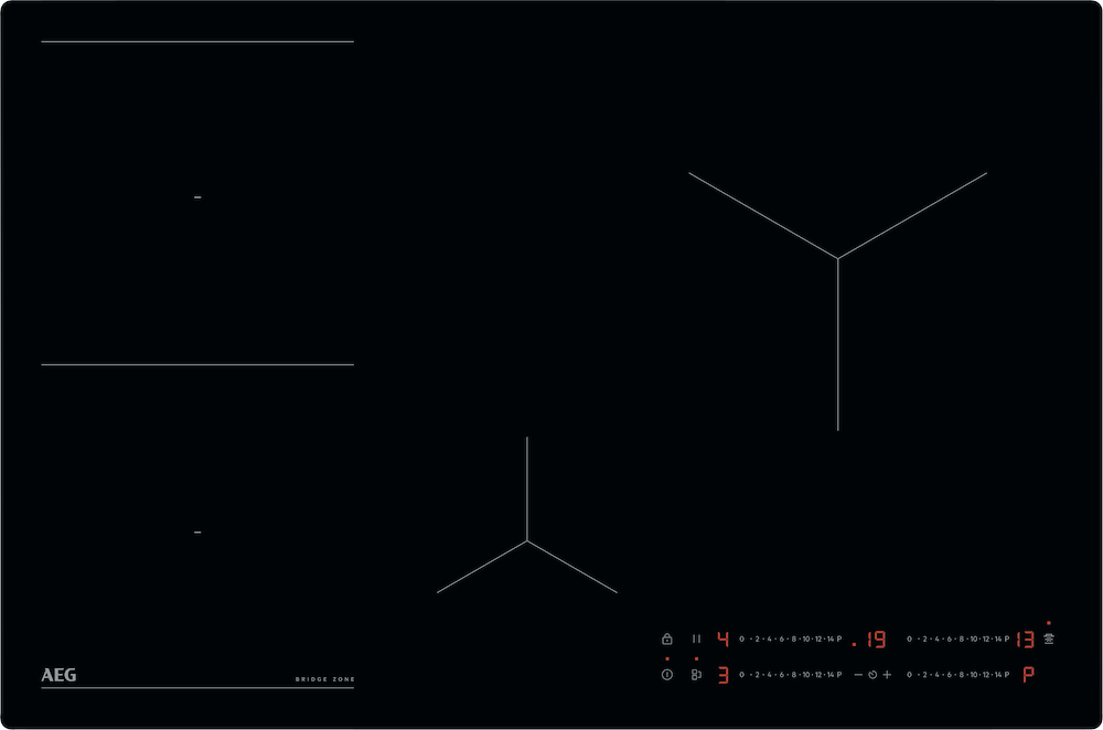 AEG TO84IB00IB - Induktionskochfeld 80 cm mit Bridge