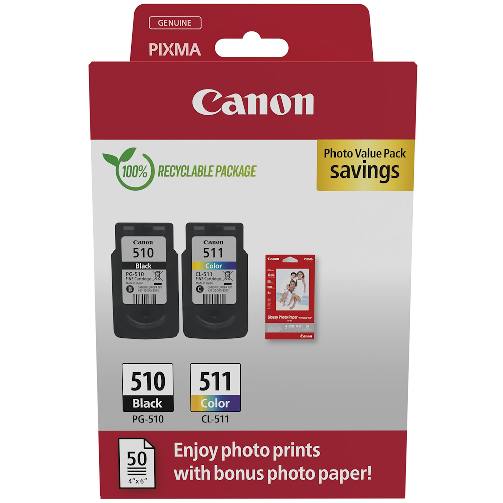 CANON 2970B017 - Canon PG-510/CL-511 Multipack Tinte