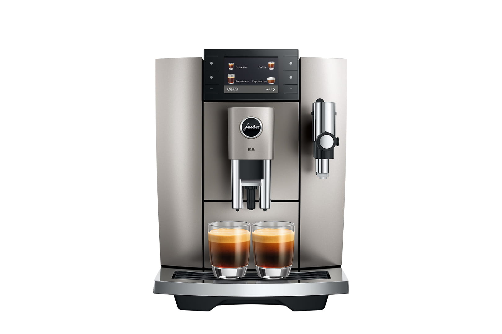 JURA E8MIDNIGHTSILVER - Macchina da caffè automatica Midnight Silver