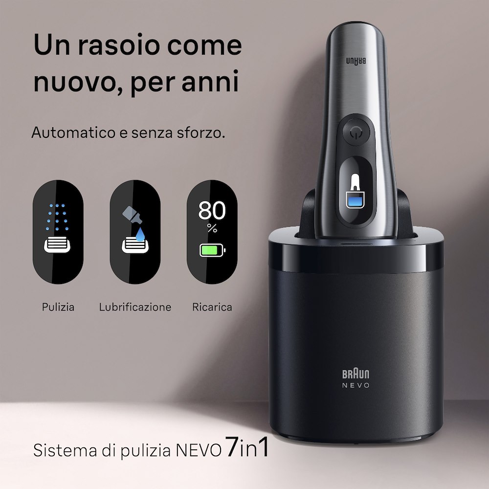 BRAUN NEVO11000C - Rasoio Elettrico Argento
