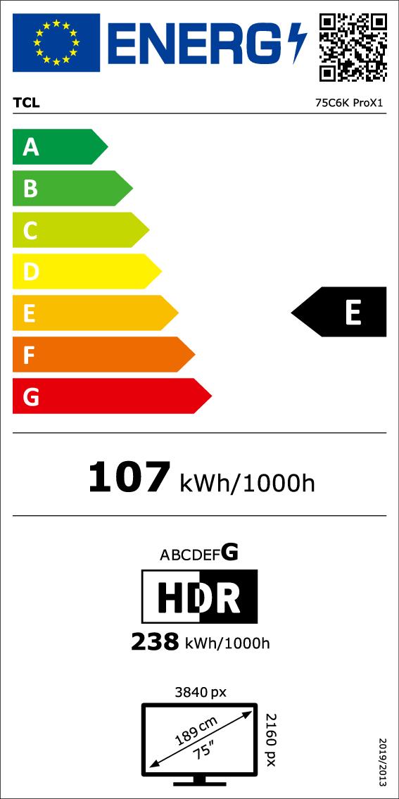 TCL 75C6KPRO - TV QD-Mini LED 75" 4K