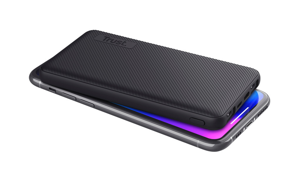 TRUST 24678 - Powerbank sottile 10000 mAh per ricarica veloce