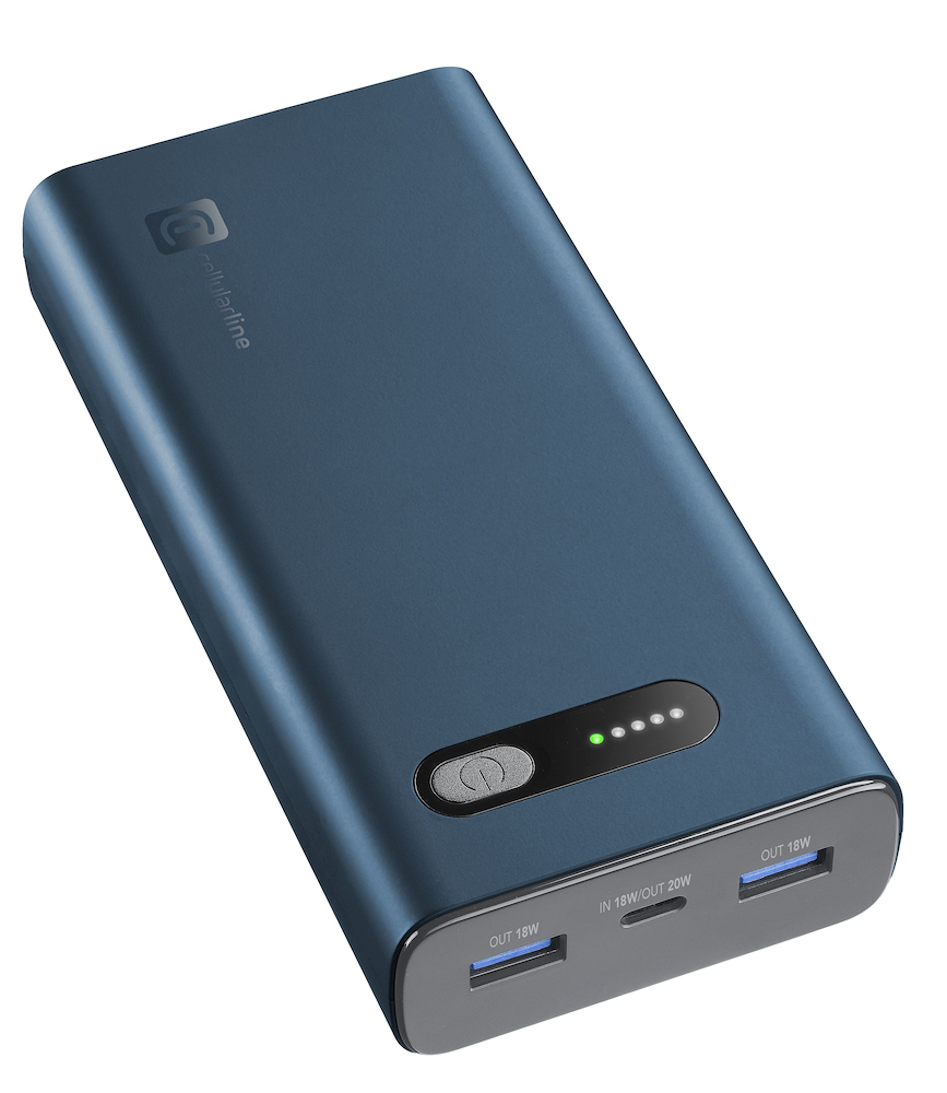 CELLULAR LINE PBFAST01PD20000G - Power Bank 20000mAh Verde