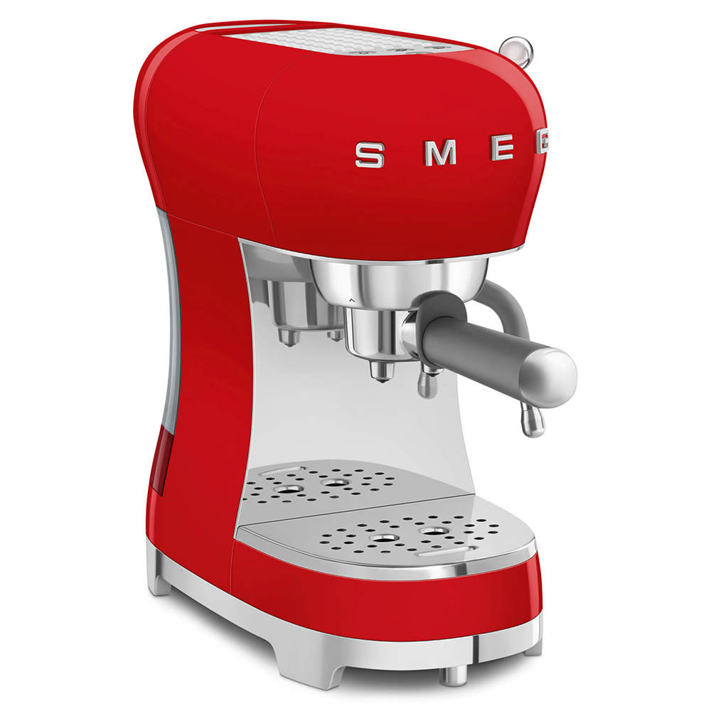 SMEG ECF02RDEU - Macchina per Espresso ECF02RDEU Stile Anni '50 Rosso