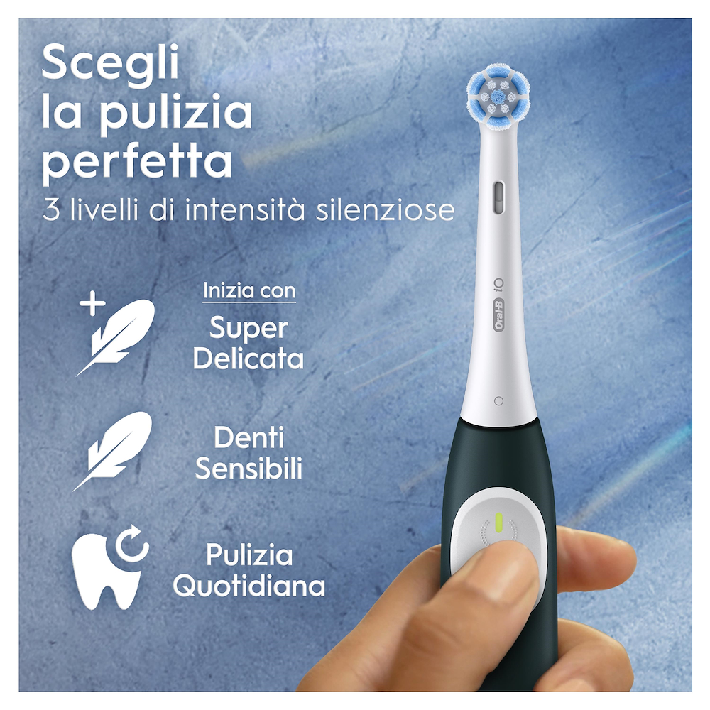 ORAL-B IO2CLEANANDCAREDARKGREEN - Spazzolino Elettrico Oral-B iO 2 Verde