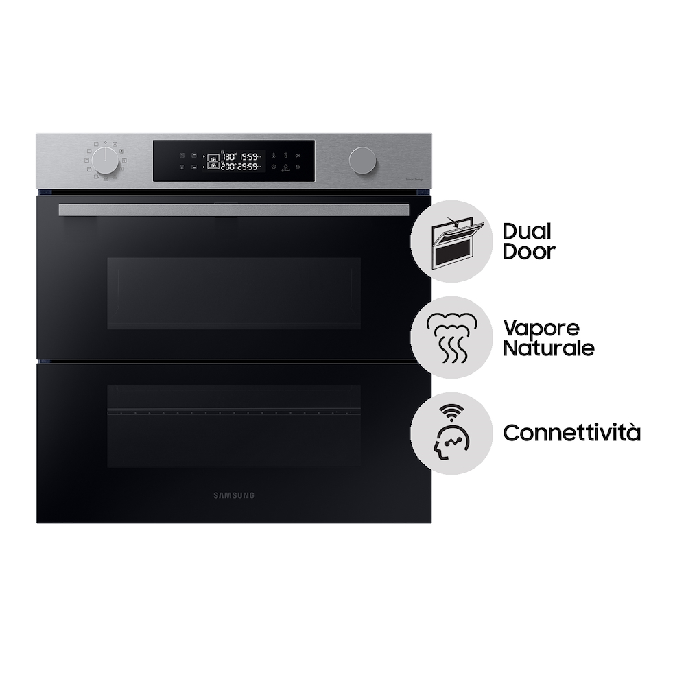 SAMSUNG NV7B45403BSU5 - Forno Samsung Dual Cook Flex 60cm SAMSUNG NV7B45403BSU5 - Forno Samsung Dual Cook Flex 60cm