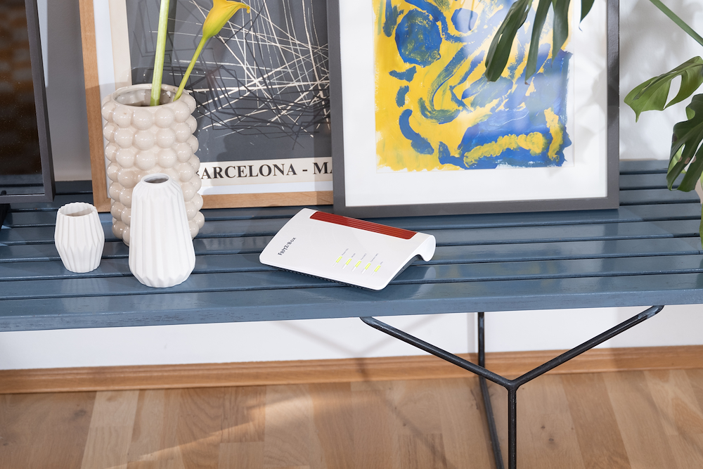 FRITZ! 20002997 - Modem-Router weiß-rot mit 600Mb/s