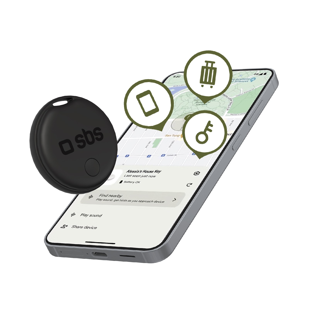 SBS TEFINDTAGAPGOK - Tracker Schwarz Apple+Android