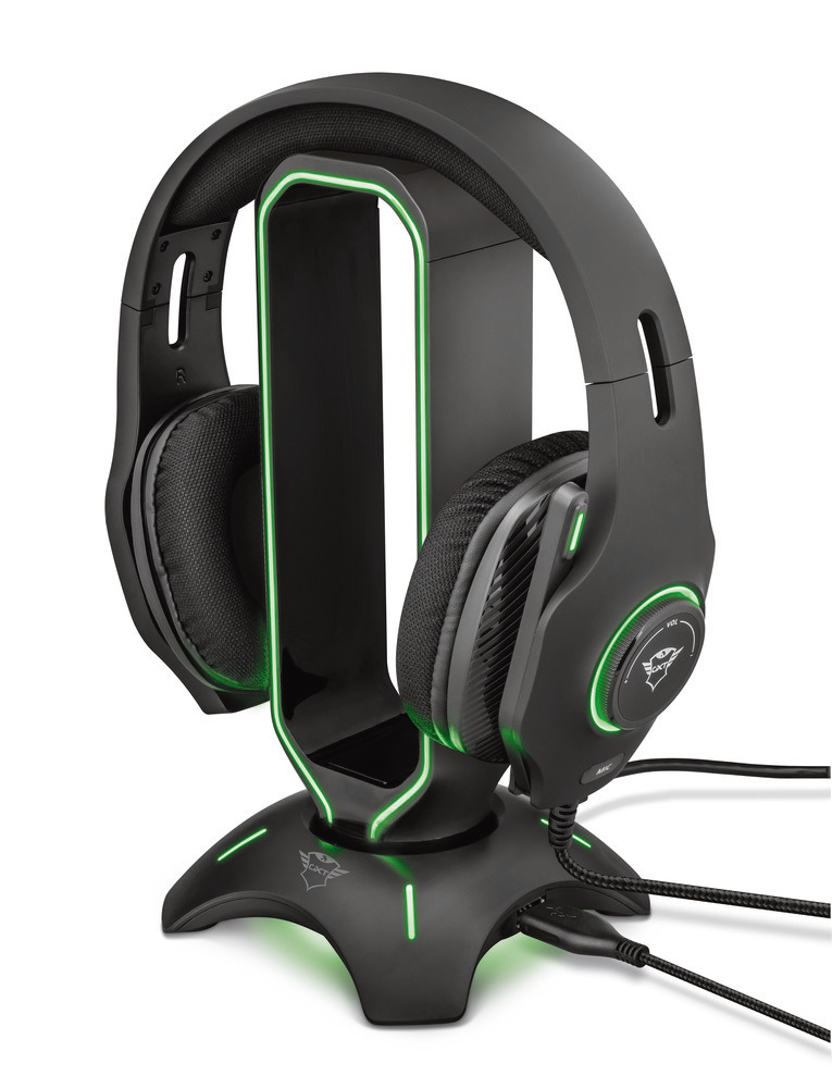 TRUST 23647 - Supporto per Cuffie RGB GXT 265