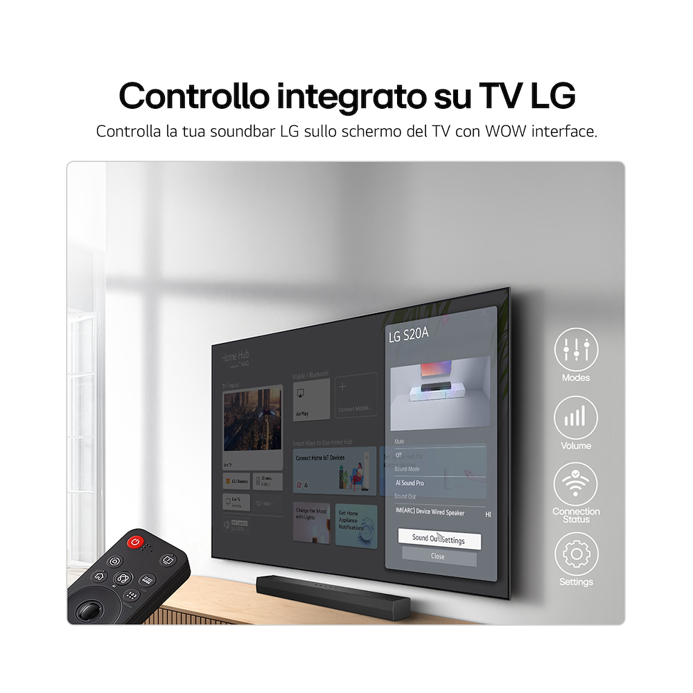 LG S20A - Soundbar 2.0 50W