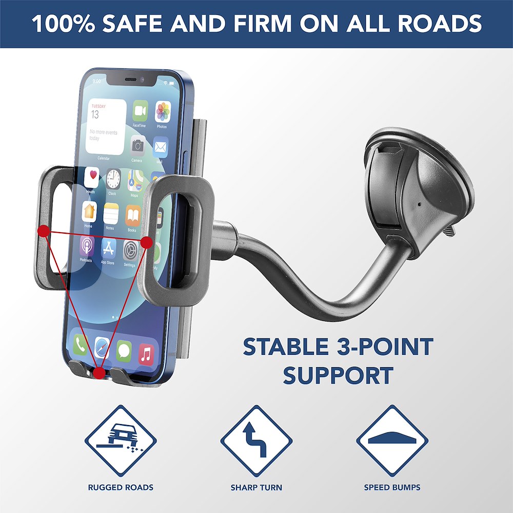 CELLULAR LINE BIGCRABDUALFIX - Supporto Auto Universale