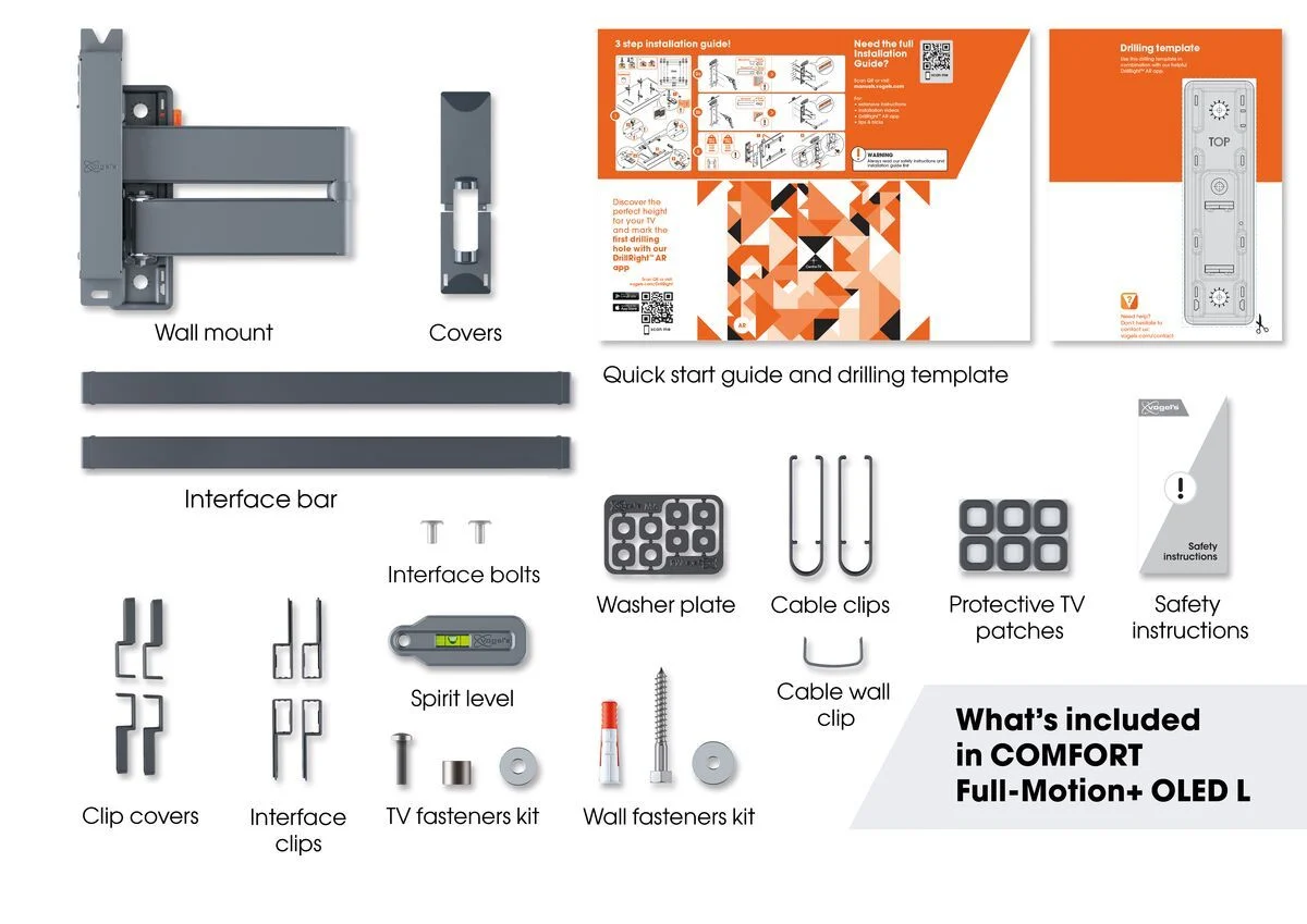 VOGEL'S TVM3663 - Vogel's TVM 3663 Supporto TV da Parete Full-Motion