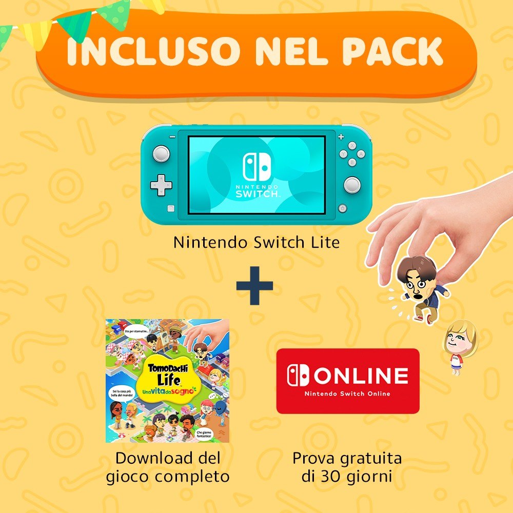 NINTENDO 10020218 - Console Switch Lite + Tomodachi Life