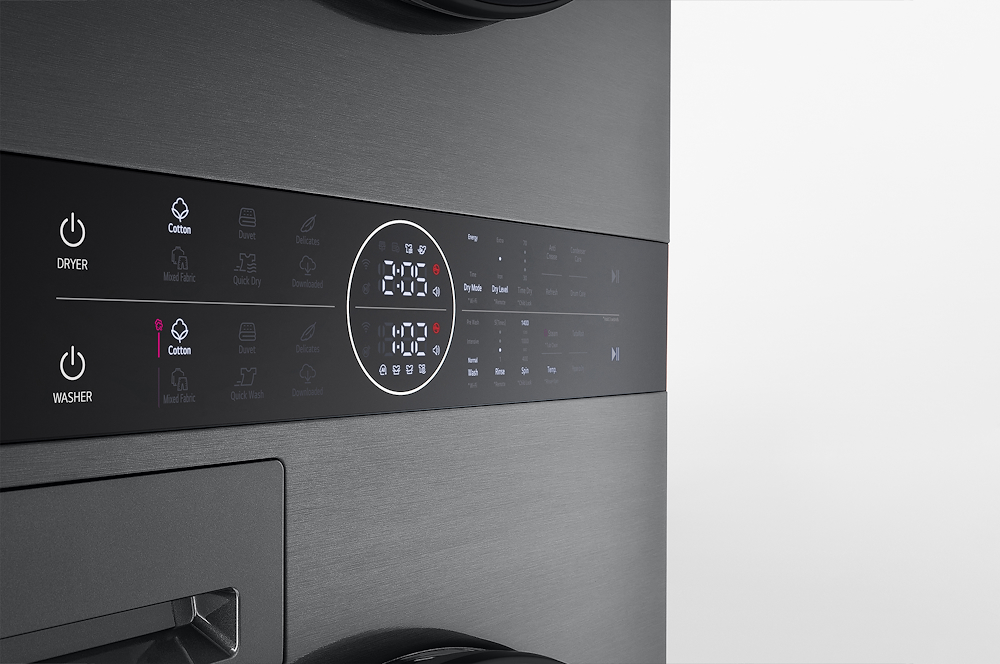 LG WT1210BBF - Waschturm 12/10kg Wi-Fi Schwarz