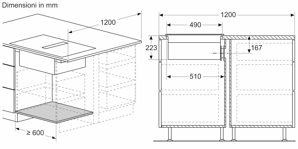BOSCH PVS831B16E - Piano a induzione Bosch 80 cm