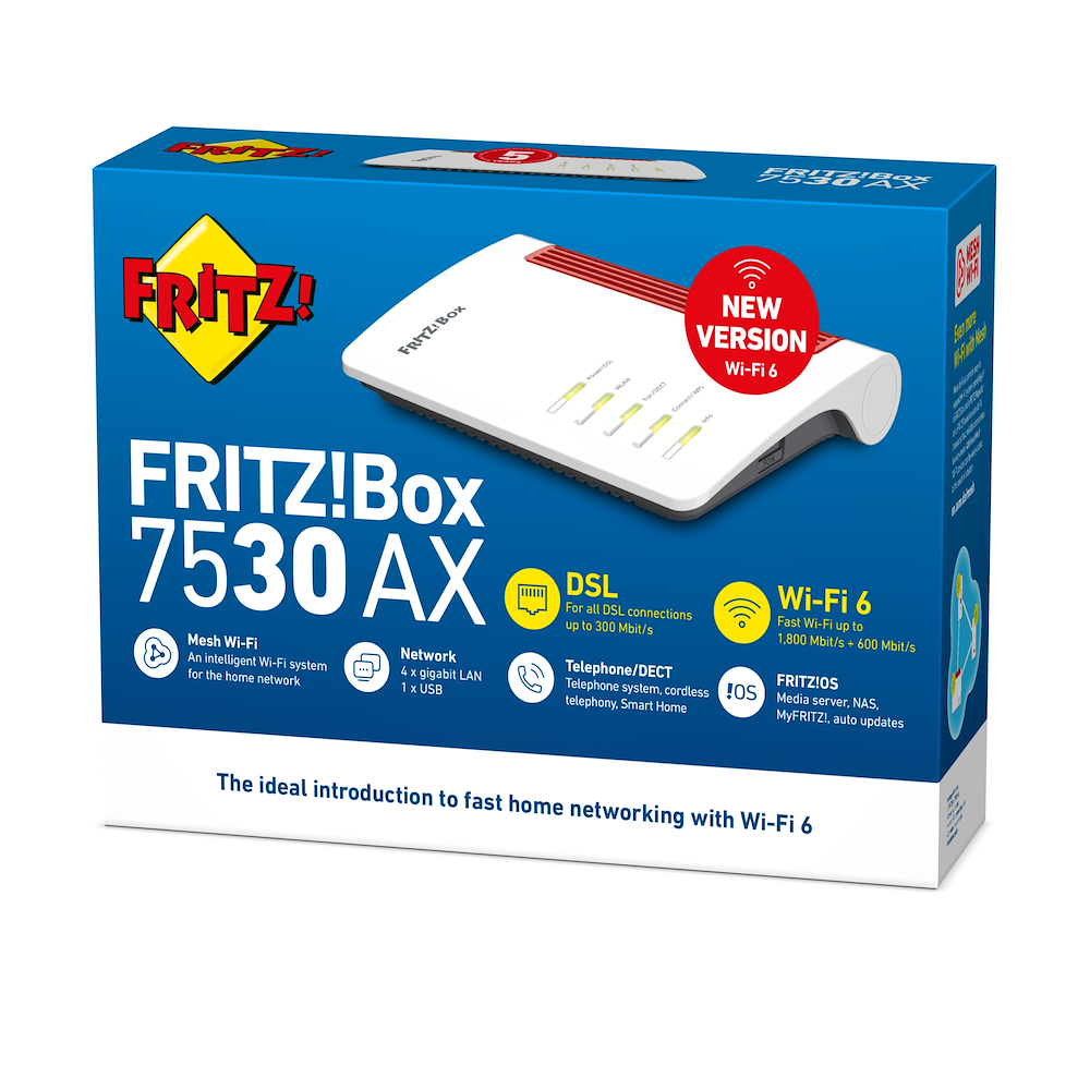 FRITZ! 20002944 - BOX 7530 AX Modem Router Wi-Fi 6