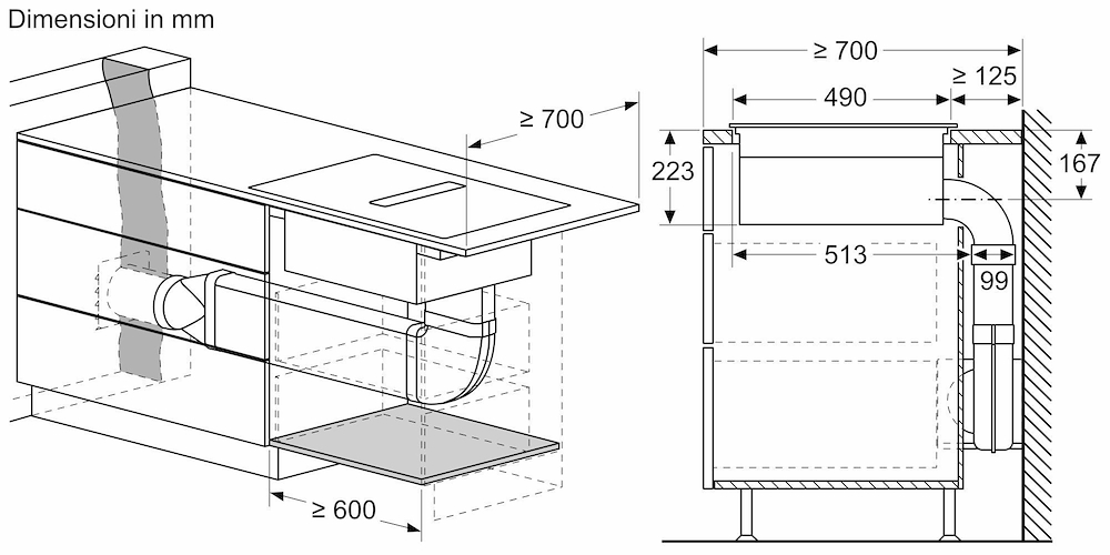BOSCH PVS831B16E - Piano a induzione Bosch 80 cm