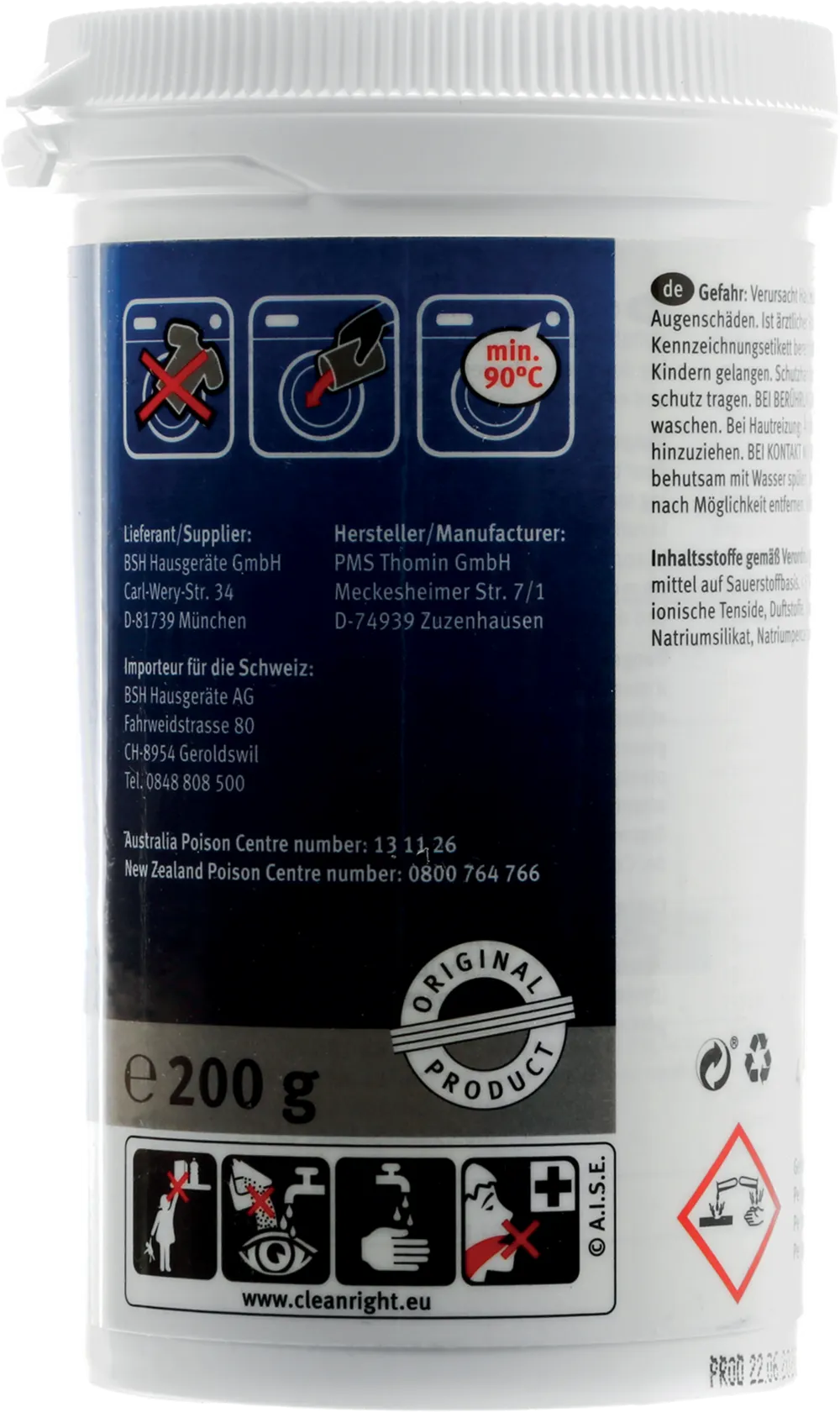 BOSCH 00311925 - Detergente per Lavatrice Bosch