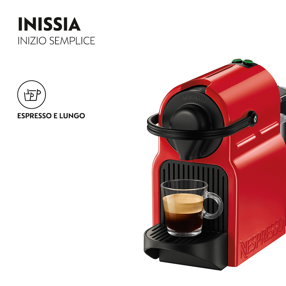 KRUPS XN1005K - Nespresso Inissia Kaffeemaschine in Rot