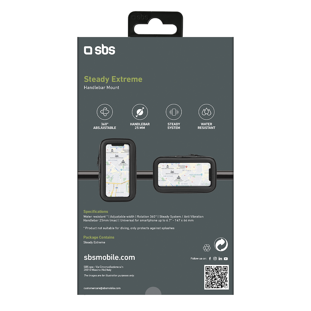 SBS TEERIDEHOLDIMP - Portacellulare impermeabile per monopattino Eride