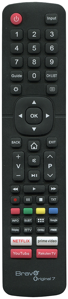 BRAVO ORIGINAL7 - Originalfernbedienung für HISENSE TV