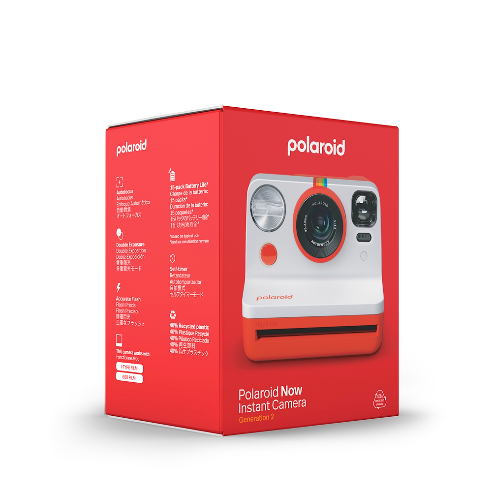 POLAROID PZ9074 - Polaroid Now Sofortbildkamera (Rot)