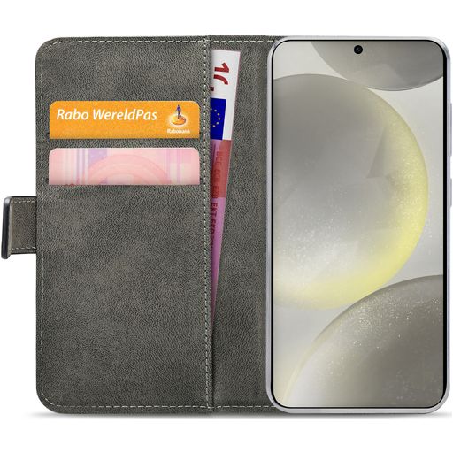 MOBILIZE 29201 - Mobilize Classic Gelly Wallet Book Case für Samsung Galaxy S24+ 5G – Schwarz