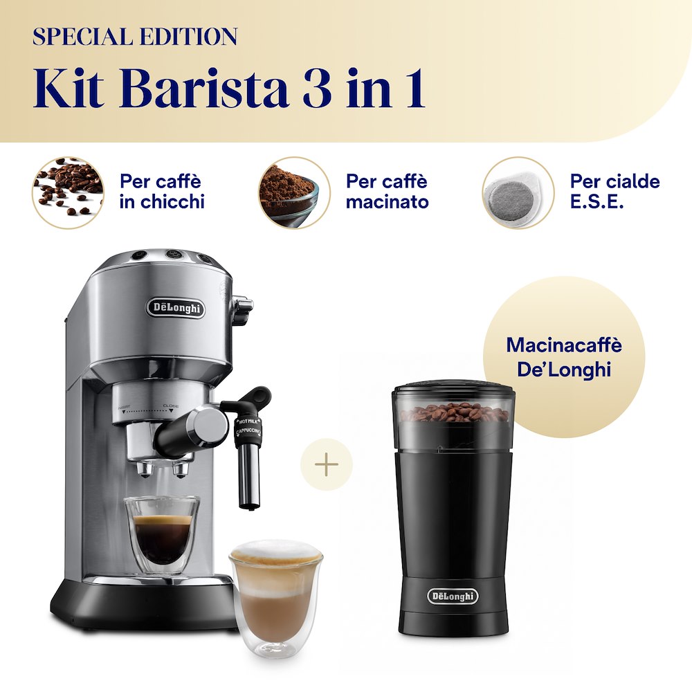 DE LONGHI EC685MPACK 0769634 M.CAFFE' CIALDE/POLV.1LT DEDICA+MACINACAFFE KG200
