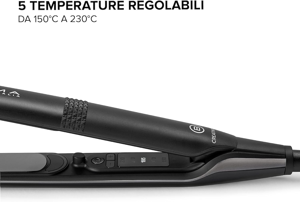 IMETEC 11874 - Piastra Capelli Ceramica con 5 Temperature