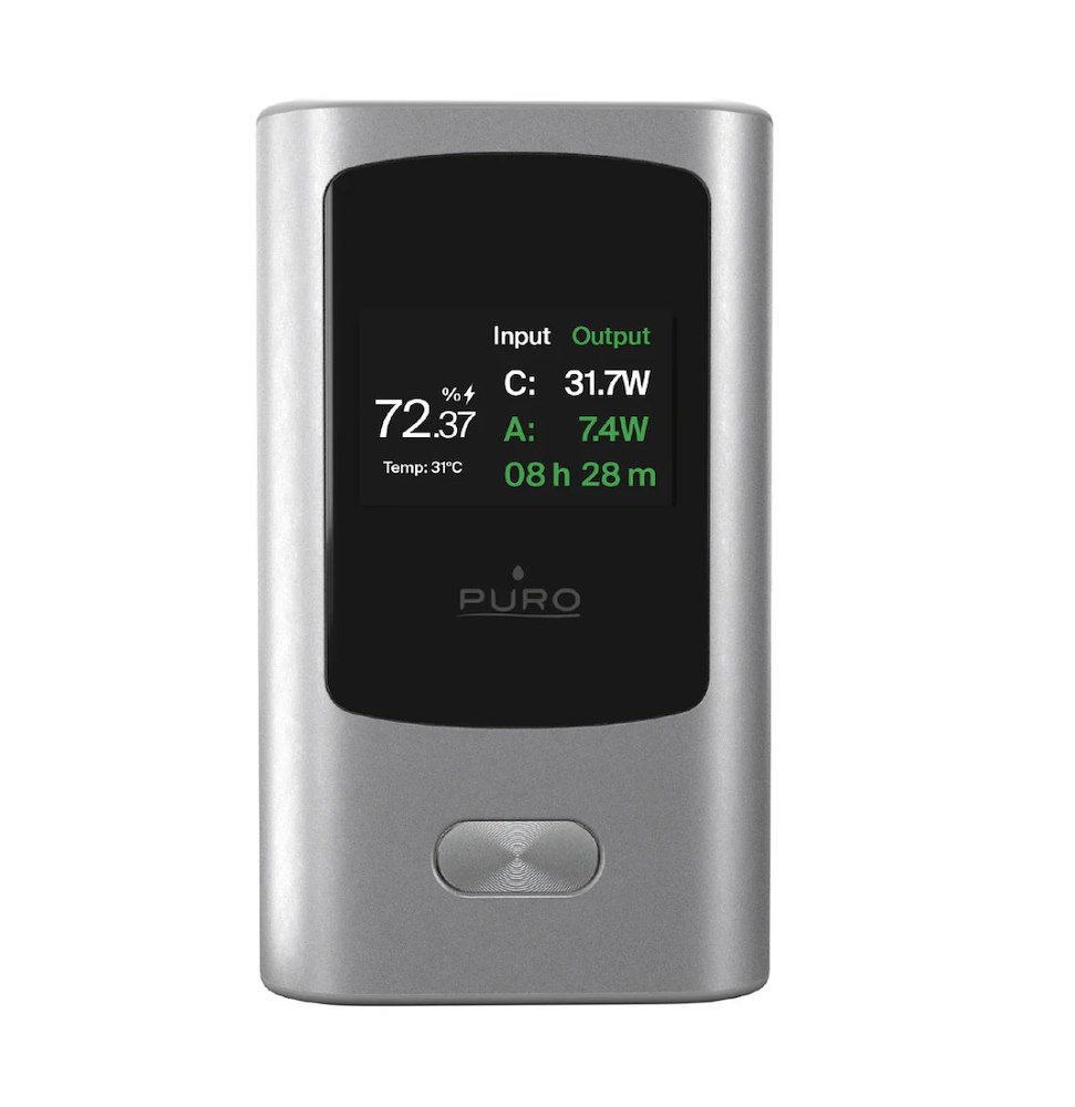 PURO PUFCBB100P10DKGR - Power Bank 10000mAh USB-C 45W