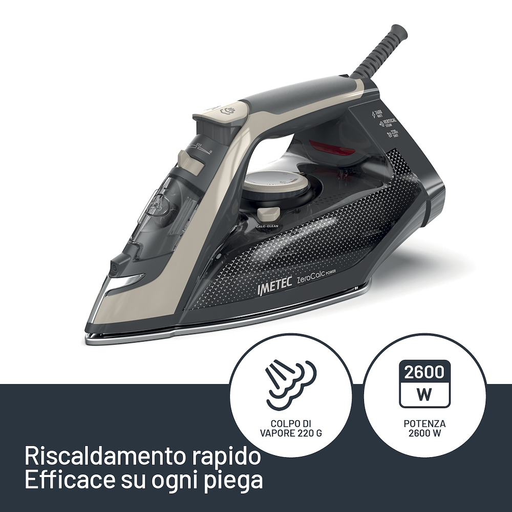 IMETEC 9049 - Ferro da Stiro ZeroCalc 2600W