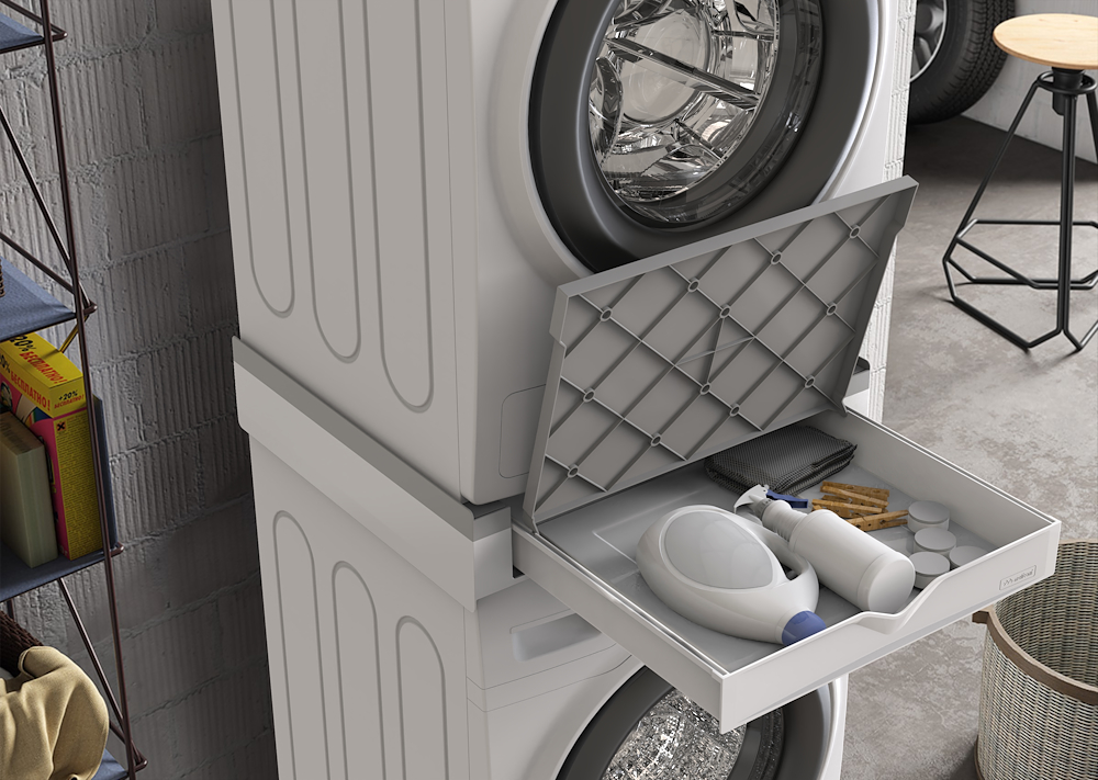 MELICONI 656123 - Überbau-Kit für Waschmaschine und Trockner