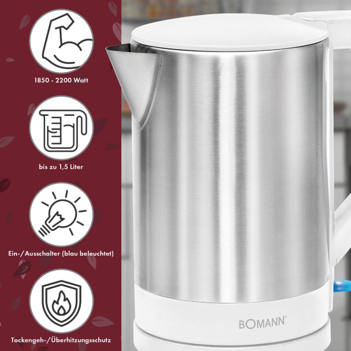 BOMANN 025232 - Wasserkocher WK 3002 CB