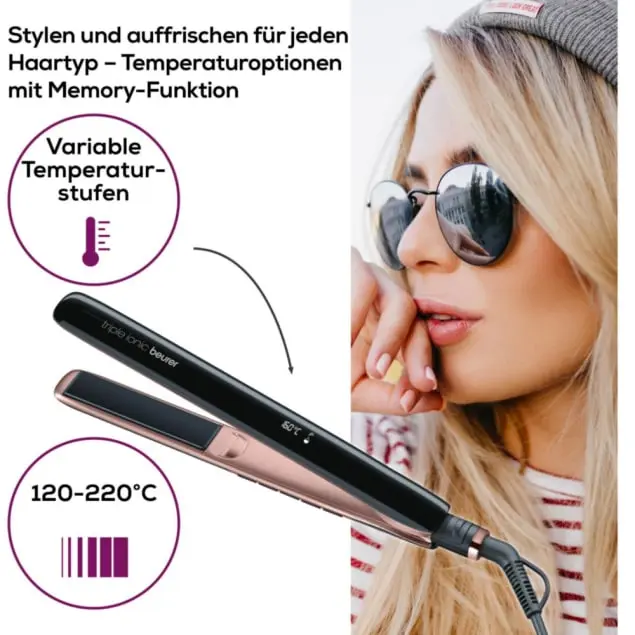 BEURER HS80 - HS80 Haarglätter mit Titanium-Beschichtung