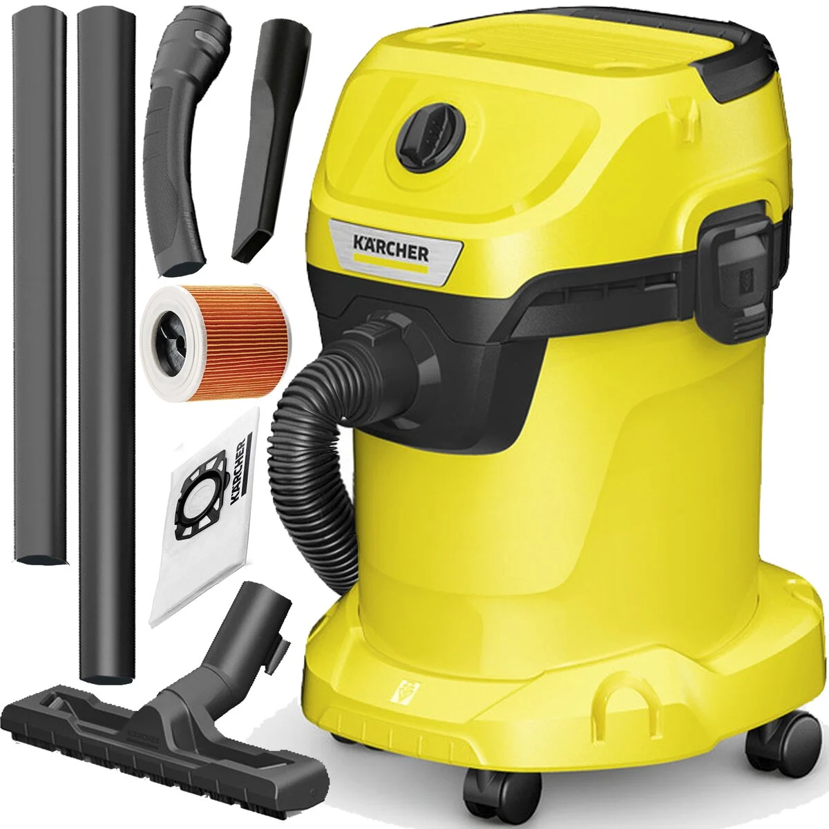 KARCHER KWD3V17420F - Bidone aspiratutto 1000W 17LT giallo