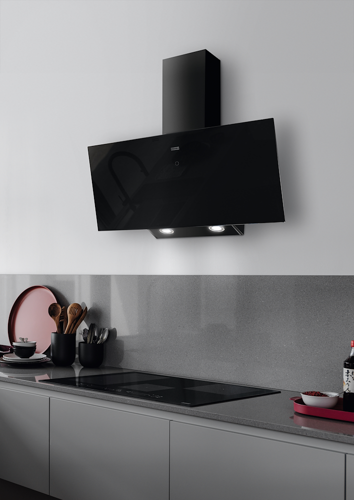 FRANKE FVT905BKA - Kaminhaube 90 cm mit schwarzem Glas