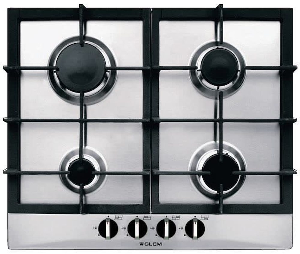 GLEM GAS DGP64GH - Gas-Kochfeld 58 cm Edelstahl