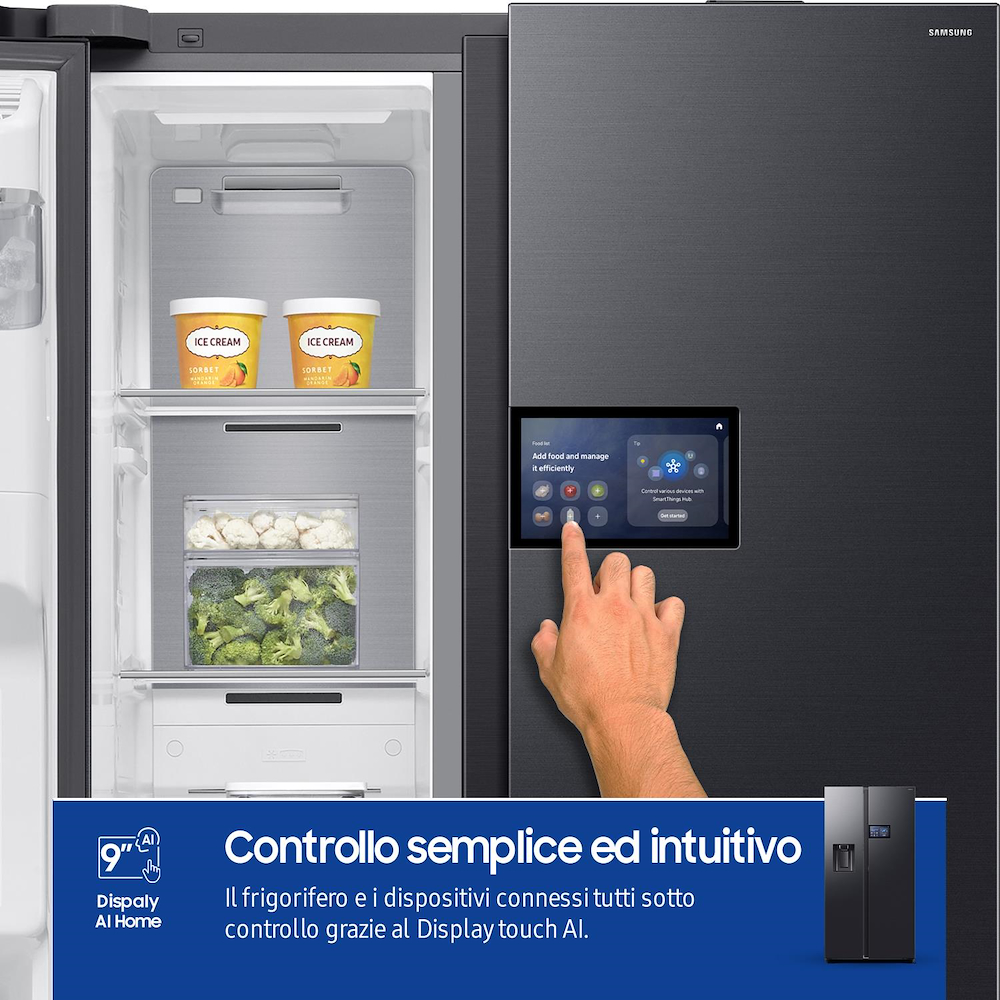 SAMSUNG RS90F64EDFEF - Samsung Side by Side Kühlschrank AI