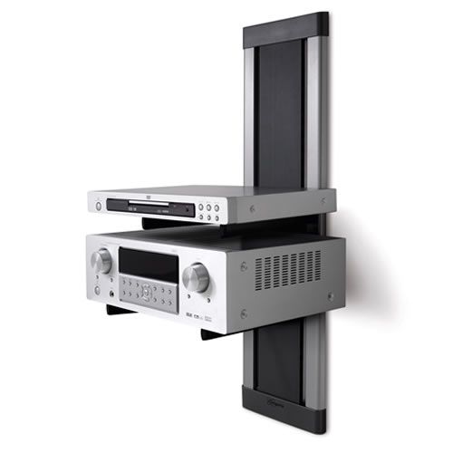 Kabelsäulensystem zur Kabelorganisation, 93 cm Länge, schwarz/grau